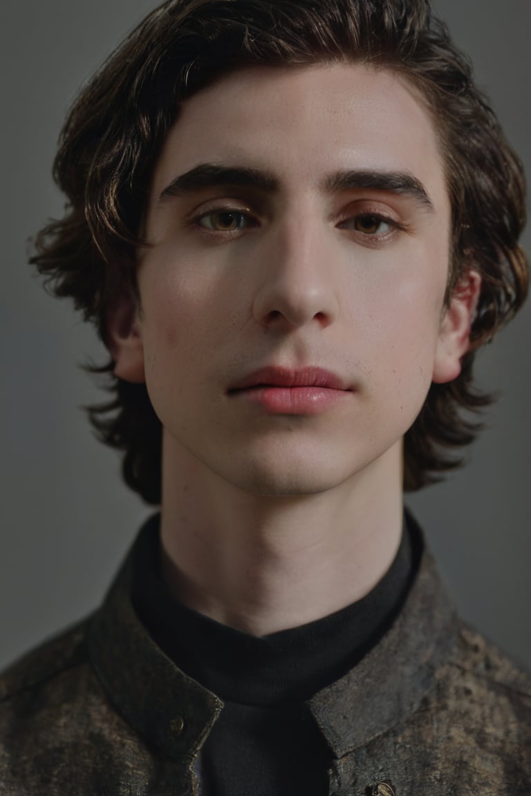 Hyperrealistic photo, Pale Skin, Portrait of a hybridization between Timothée Chalamet face and Adam Driver face , detailed symmetrical face , 4k textures, symmetrical eyes,RAW photo, 4k, masterpiece, high-res, extremely intricate, high detailed skin,1.2 prfm style, symmetrical face, closed lips, almond-shaped black eyes, crystal obsidian grim armour, perfect composition, beautiful detailed intricate insanely detailed, 8k artistic photography, photorealistic concept art, soft natural volumetric cinematic perfect light. hunter eyes, natural light, intense, perfect face, RAW, analogue, Nikon Z 85 mm.
,detailmaster2,Movie Still,male