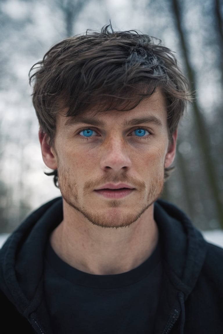 Hyperrealistic texture skin, blue_eyes natural, Portrait of a hybridization face between Kristof Pituk and  Mikkel Jensen, (detailed face textures, real textures, clear skin, symmetrical eyes,) (RAW photo, 4k, masterpiece, high-res, extremely intricate) (high detailed skin:1.2) prfm style, symmetrical face, closed lips, almond-shaped black eyes, crystal obsidian grim armour, perfect composition, beautiful detailed intricate insanely detailed, 8k artistic photography, photorealistic concept art, soft natural volumetric cinematic perfect light. hunter eyes, natural light, intense, perfect face, RAW, analogue, Nikon Z 85 mm.

