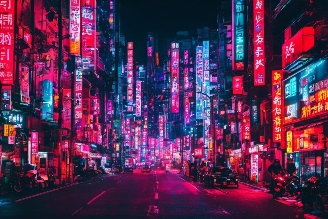 neon internal city at night, cyber, cyberpunk, Tokyo neon light, night time, buildings, high_resolution, high detailed, realistic, ultra realistic, real photography, traffic, vehicle, 