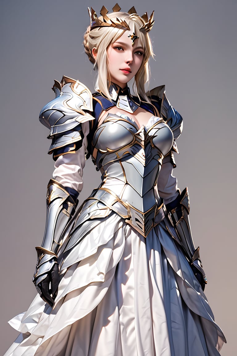 score_9, score_8_up, score_7_up, masterpiece, ultra detailed, 1 female,realistic,ntpn,solo, Artoria Pendragon cosplay,dress armor