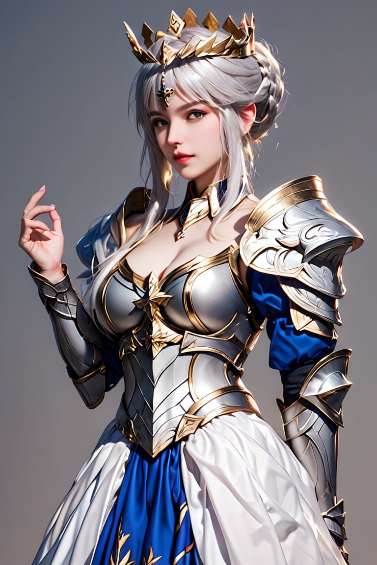 score_9, score_8_up, score_7_up, masterpiece, ultra detailed, 1 female,realistic,ntpn,solo, Artoria Pendragon cosplay,dress armor