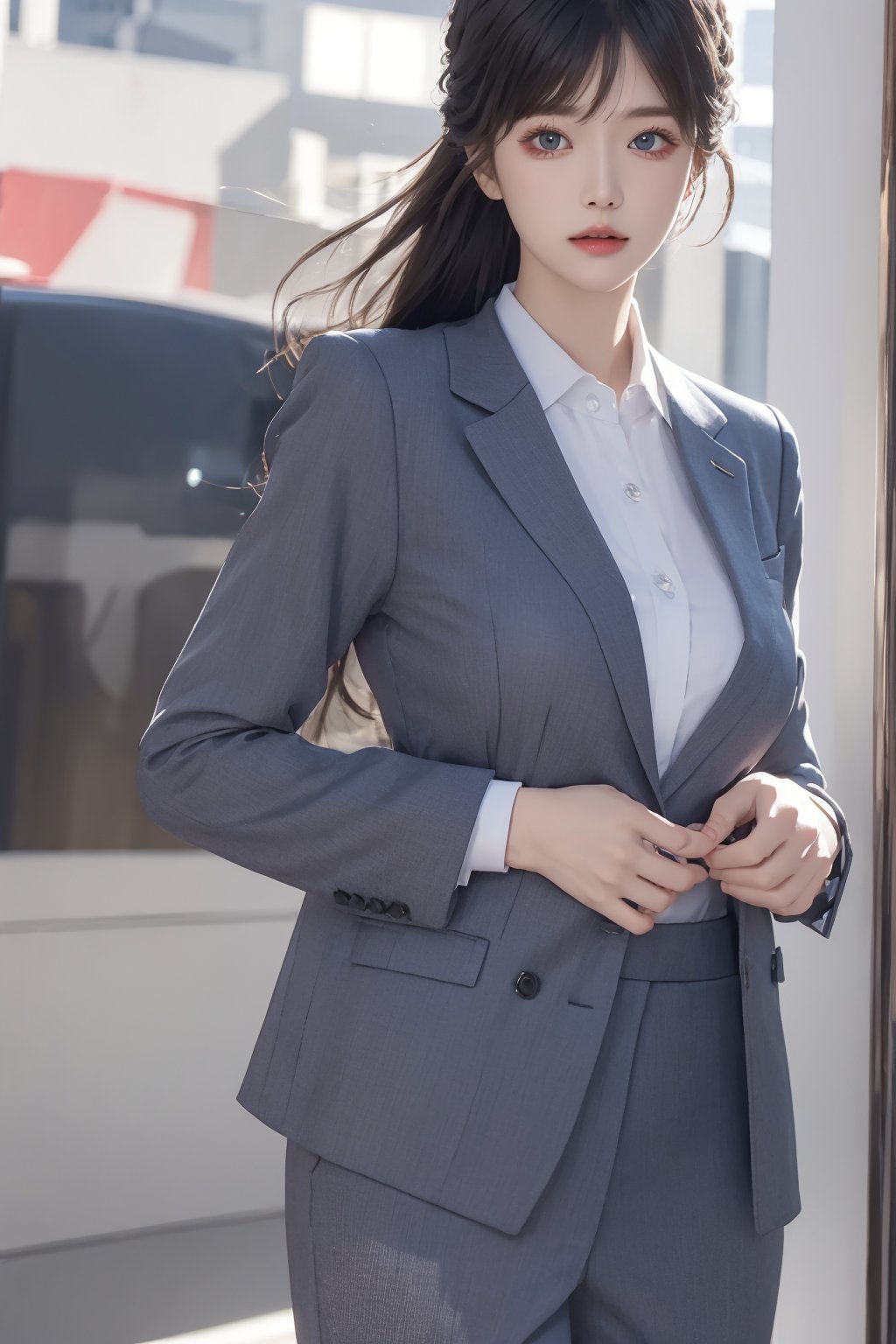 masterpiece,(bestquality),ultra-detailed,photorealistic,1girl,solo,accessories,7mix2,business suit