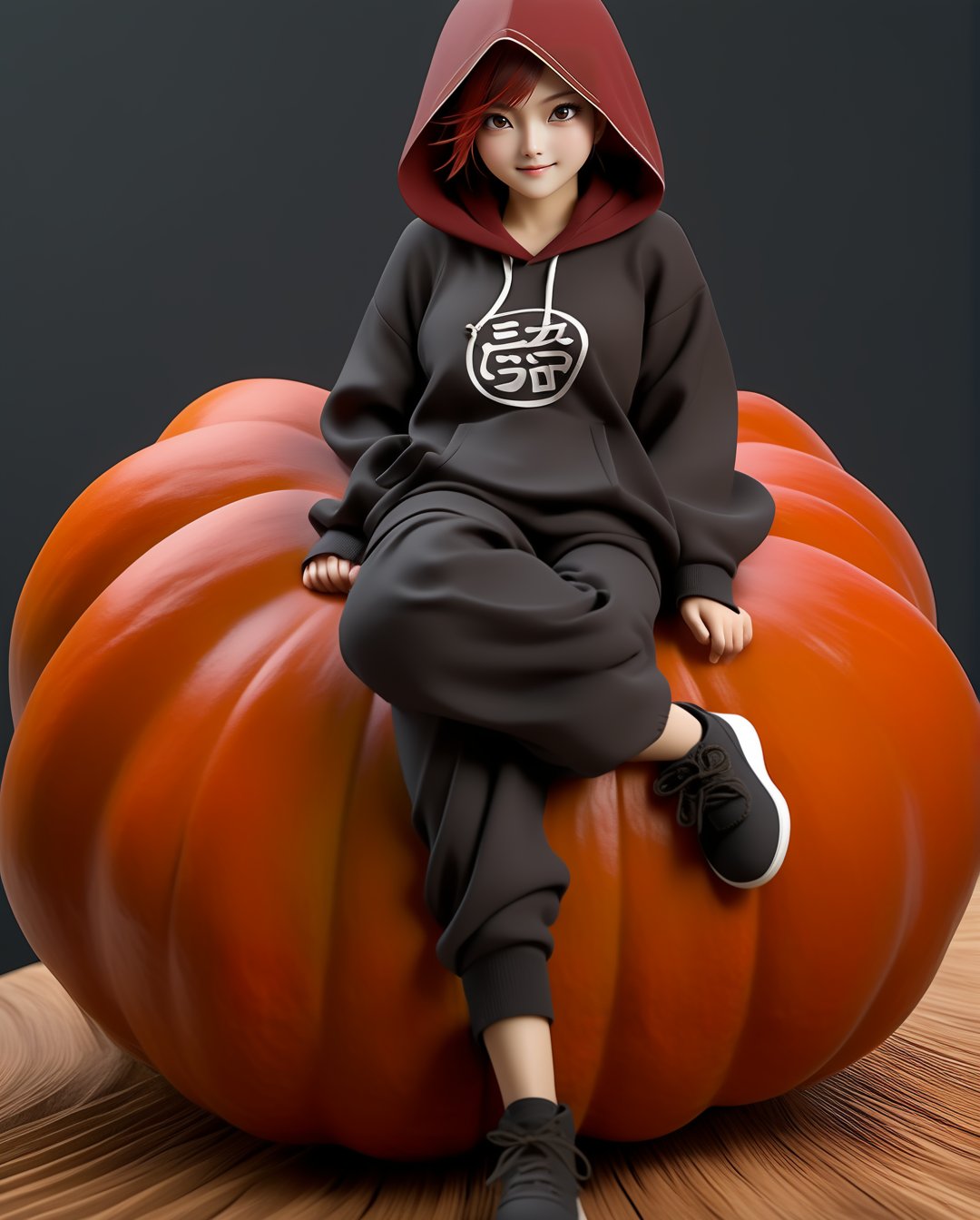 Happy gaara,女孩,旗袍,Dream, 10 year cute boy on a Red-brown gourd on his back with a black outfit and dark eye makeup hoodie, in the style of yuumei, realistic hyper - detailed rendering, yumihiko amano, zhang jingna, wiccan, trace monotone, rtx on ,細緻的背景,indian boy, various poses 