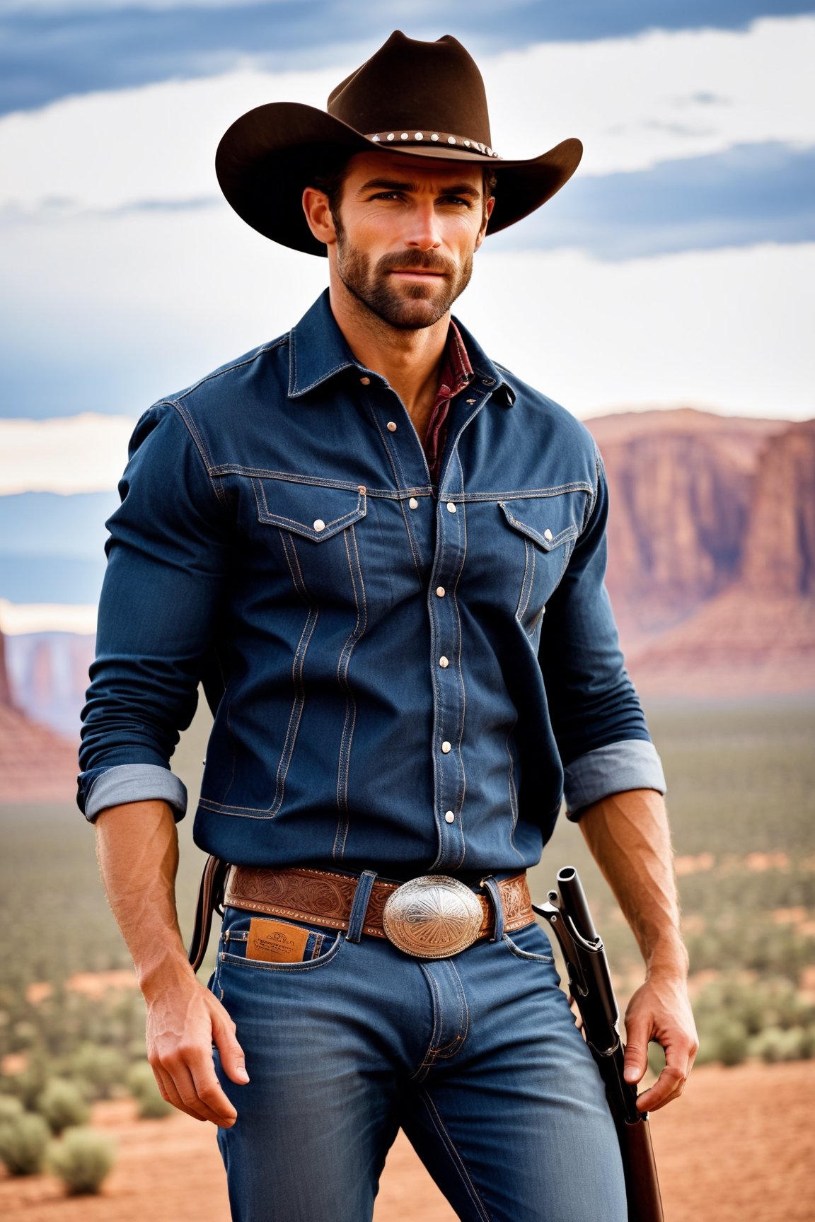 rugged cowboy