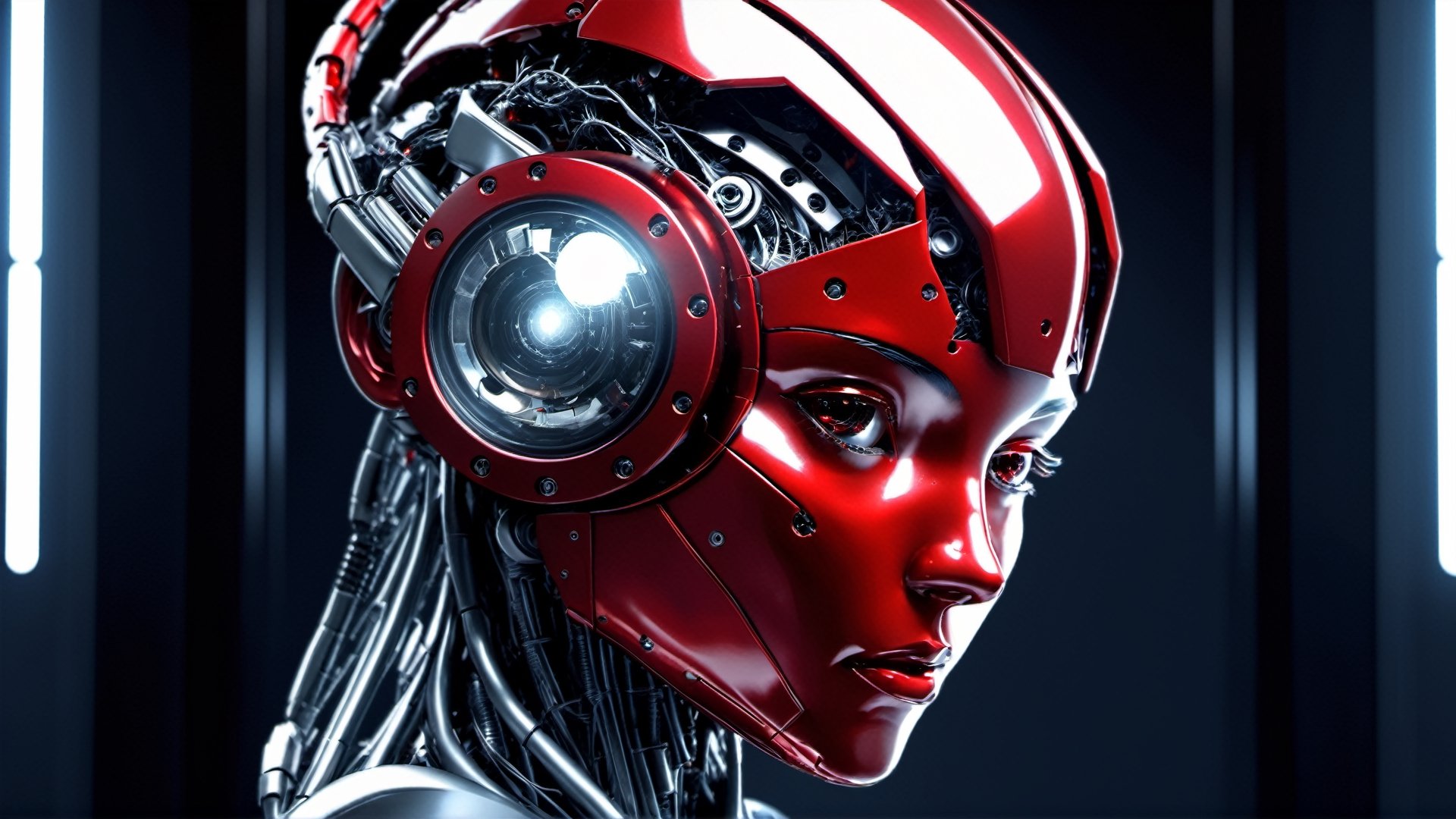 4k, masterpiece, (trendwhore style:1.4), ((head of a abstract cyborg babies)), head and body, stainless steel head, mecha pieces, robot parts, shattered reality, ((bursting light rays),   red theme. sharp details. BREAK highest quality, detailed and intricate, original artwork, trendy, vector art, award-winning, artint, SFW, ,night city,DonMW15pXL