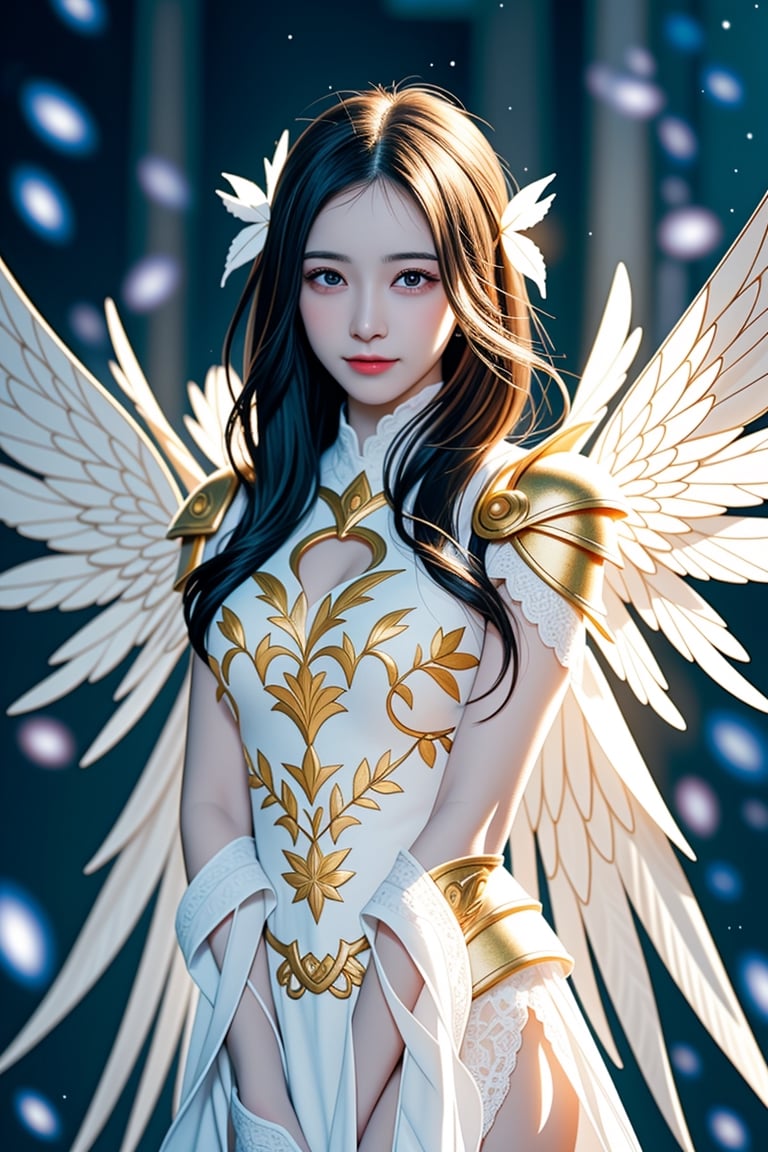 masterpiece, {{{best quality}}},(illustration)),{{{extremely detailed CG unity 8k wallpaper}}}, game_cg, (({{1girl}})), {solo},  (beautiful detailed eyes), ((shine eyes)), goddess, fluffy hair, messy_hair, ribbons, hair_bow, {flowing hair}, (glossy hair), (Silky hair), ((white stockings)), (((gorgeous gold crystal armor))), 
 cold smile, stare, cape, (((crystal wings))),((grand feathers)), ((altocumulus)),(clear_sky) (snow mountain), ((flowery flowers)), {(flowery bubbles)}, {{cloud map plane}}, ({(crystal)}), crystal poppies, ({lacy}) ({{misty}}), (posing sketch), (Brilliant light), cinematic lighting, ((thick_coating)), (glass tint), (watercolor), (Ambient light),long_focus, (Colorful blisters), ukiyoe style,<lora:659111690174031528:1.0>