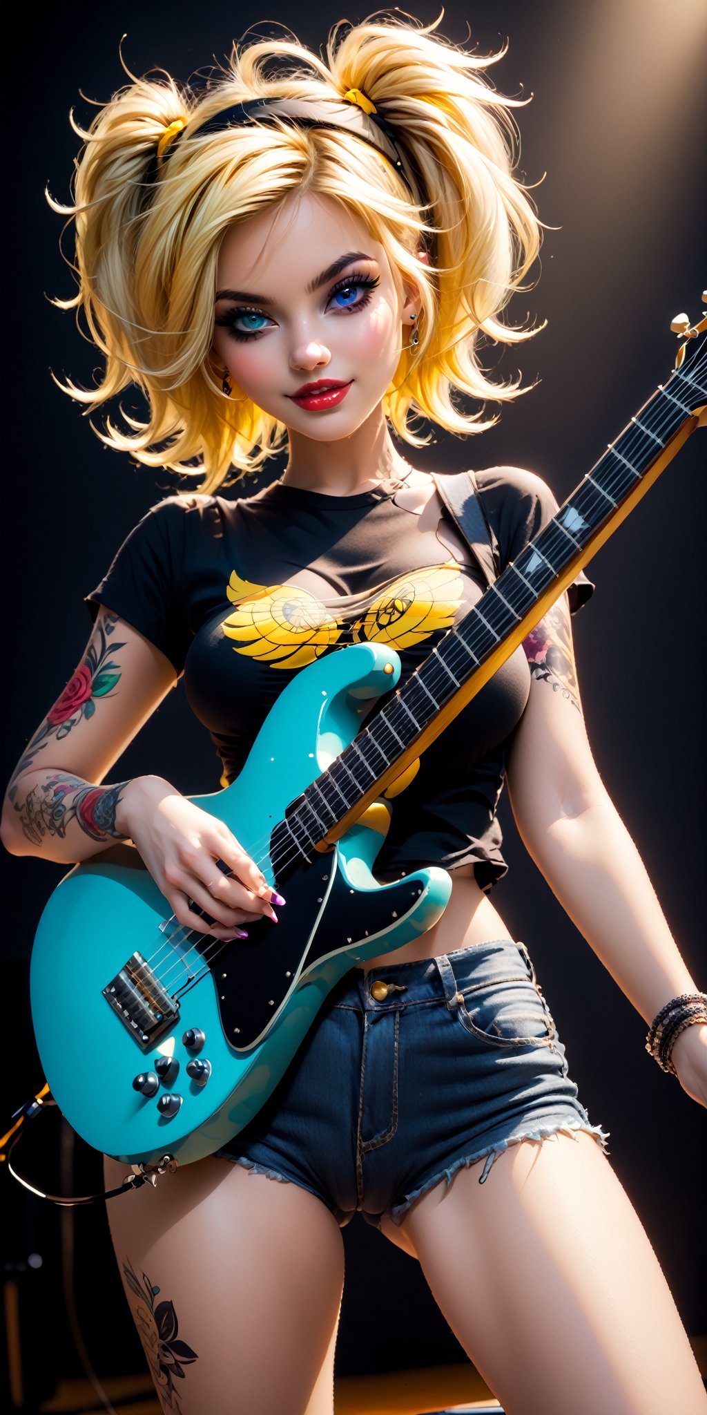 Aesthetic_Guitar,Mandy_Toon,Heterochromia,TATTOO