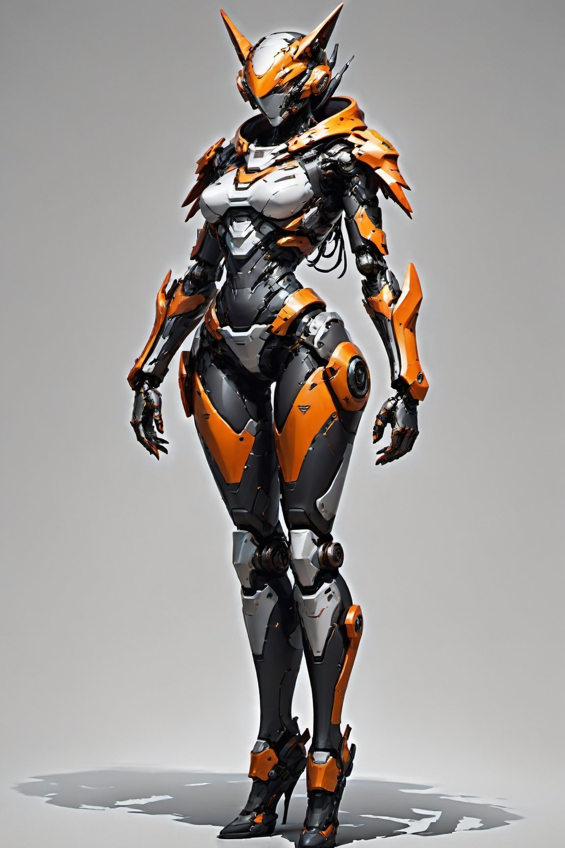 perfect slender full body,((mecha, mech,slender, streamlined shape, smooth mech body)), heavy machine, heavy mech android,mechanical face, intricately hard surface, heavy armored thick forearms and thick thighs,  joints on rivets, attached many mechanical equipments, ((( pyramid closed hood))), heavy armored thighs, heavy armored forearms,(((full body shot))),absurdres,ultra hires,ultra detailed, best quality,l