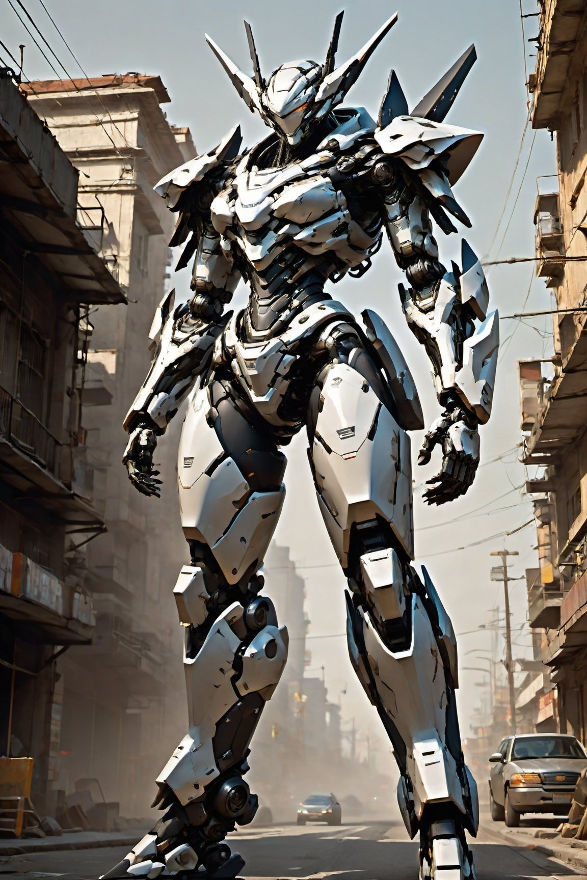 perfect slender full body,((mecha, mech,slender, streamlined shape, smooth mech body)), heavy machine, mechanical android,mechanical face, intricately hard surface, heavy armored huge hands and huge legs, joints on rivets, attached many mechanical equipments, (((hard surface pyramid closed hood))), heavy armored thighs, heavy armored forearms,(((full body shot))),absurdres,ultra hires,ultra detailed, best quality, front shot,armored core,mecha