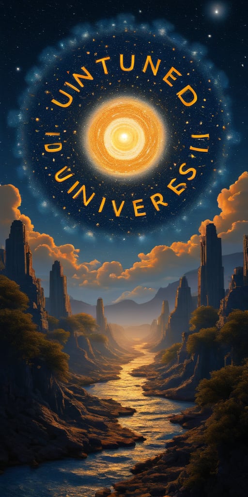 Untuned Universe logotype:  The artist name "Untuned Universe" Is displayed in a circular pattern