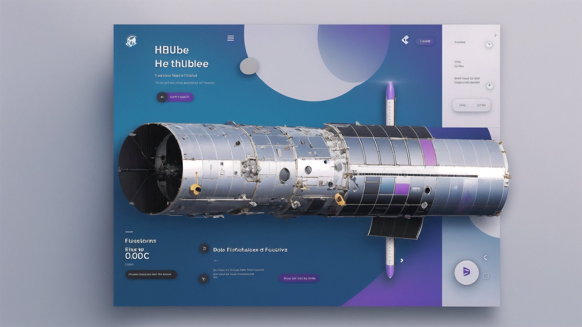 hubble, futuristic, UI-UX Style