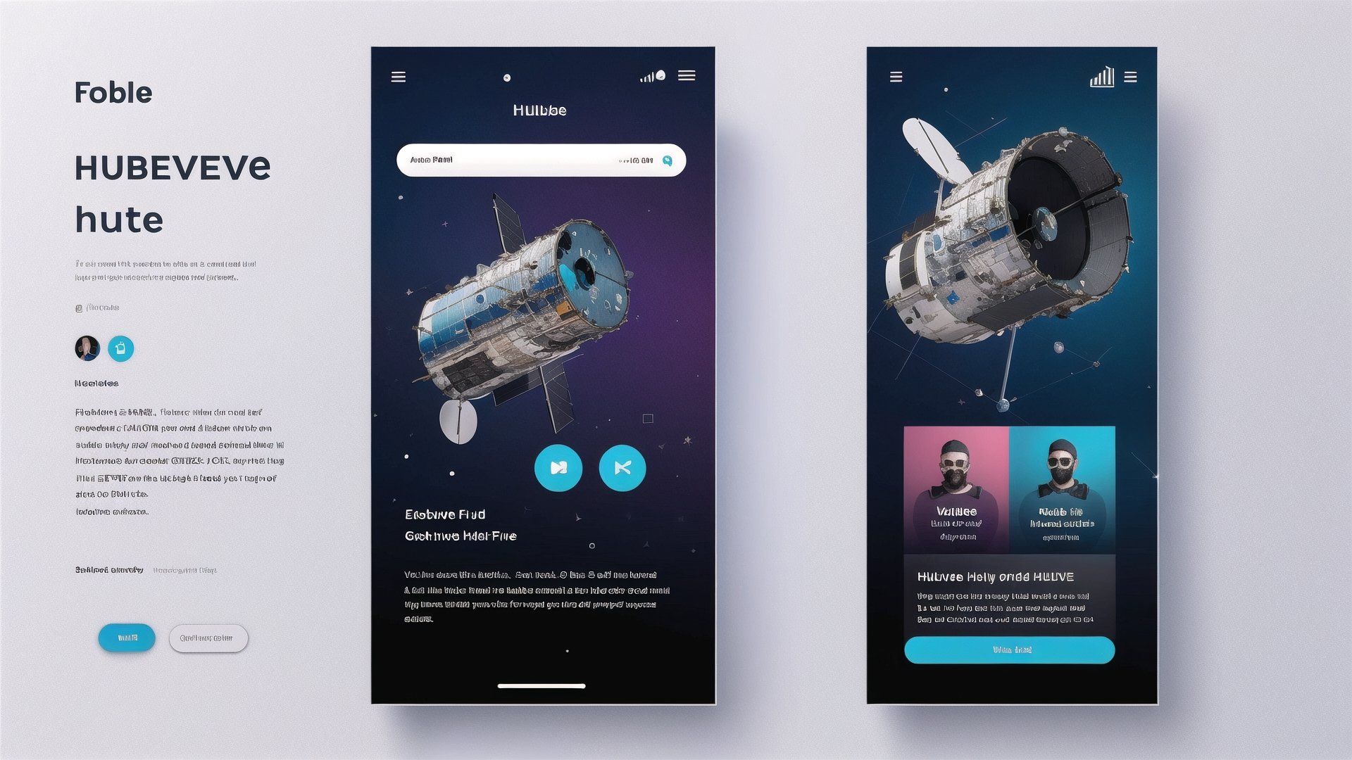 hubble, futuristic, UI-UX Style