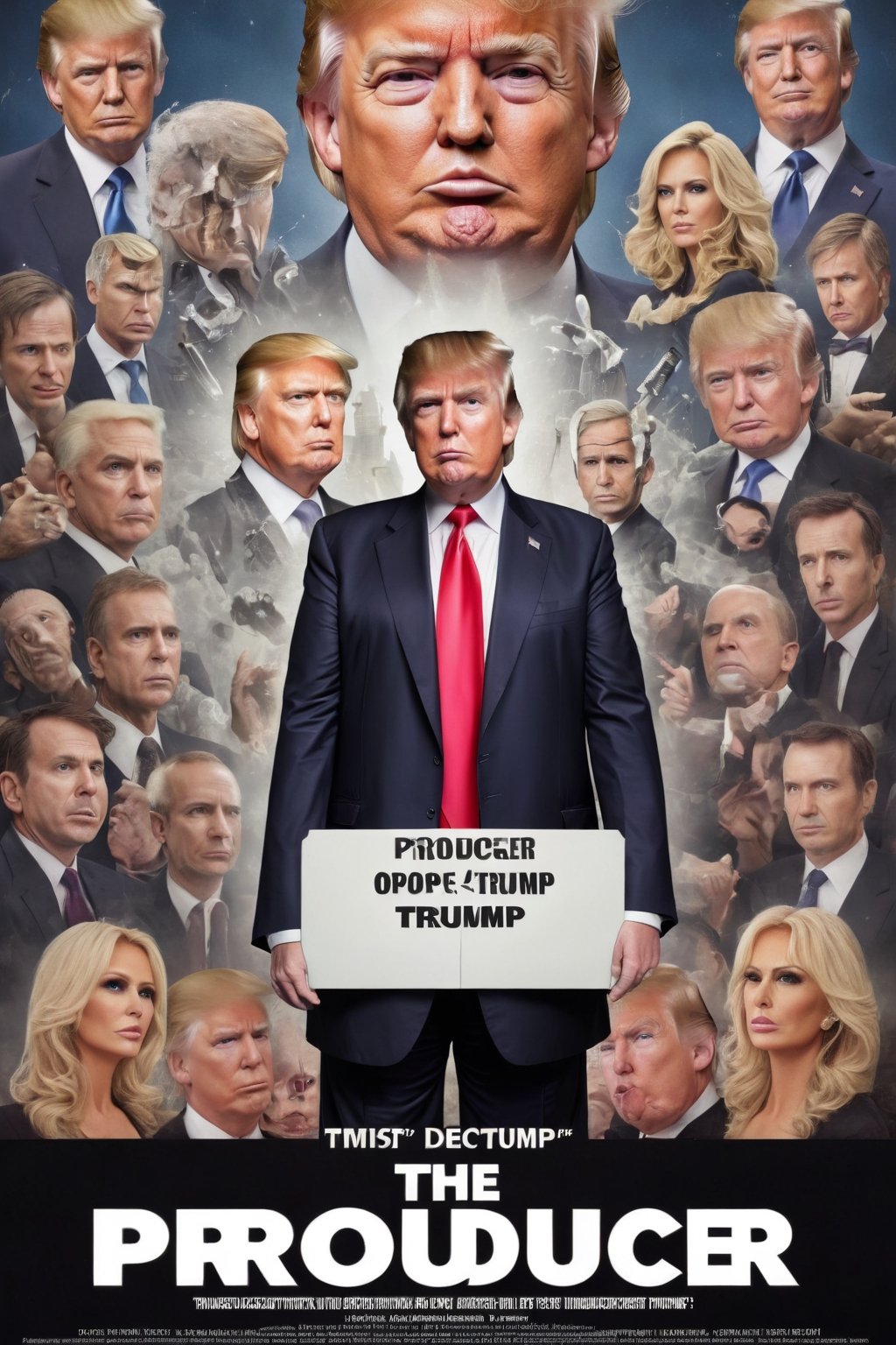 Movie poster page "The Producer" starring Donald Trump