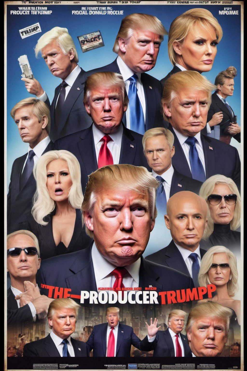 Movie poster page "The Producer" starring Donald Trump