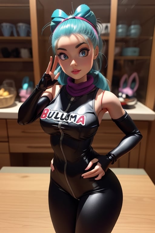 bulma dragon ball in shiny and tight black suit,Bunny_Bulma_DB,Bulma_DB,inboxDollPlaySetQuiron style