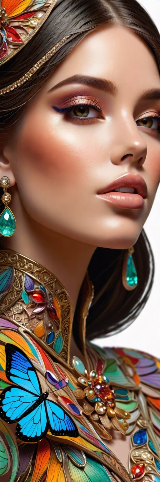  woman, Colorful glass . No background. Captured with exquisite detail on a canvas painting, the mesmerizing image evokes a sense of wonder and enchantment, showcasing the exquisite beauty of this unique creature. 3D, Magical, Fabulous, Masterpiece Painting, Highly Detailed, Captivating, Enchanting, Diffuse Light, Perfect Composition, , Trending on Artstation, Sharp Focus, Studio Photo, Intricate Details, Highly Detailed, by Greg Rutkowski, 