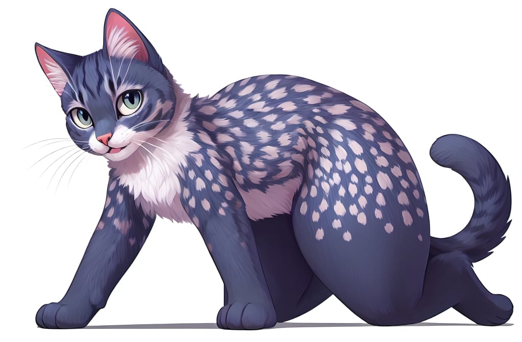 masterpiece, best quality, high detailed, furry, animal, ordinary animal, on all fours, kitten, sweet kitty, energetic pose, perfect proportions, ordinary cat, white background, gray fur, white spots on the fur, stand front, full body,
((thick thighs, round thighs, gigantic thighs))