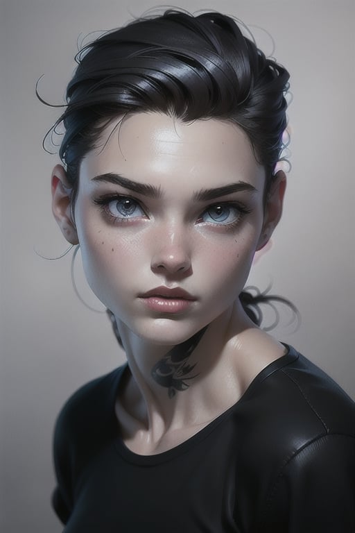 A girl with the most exquisite looks. One that stands out in a room full of females. Has exotic features, , Stary eyes, amazing butt, ...8k,HQ,(best quality:1.5,hyperrealistic:1.5,photorealistic:1.4,madly detailed CG unity 8k wallpaper:1.5,masterpiece:1.3,madly detailed photo:1.2),(hyper-realistic lifelike texture:1.4,realistic eyes:1.2, ,picture-perfect face ,body tan ,pin up tatoos all over body , glowing eyes, black hair (perfect female body,thicc hips),slim,abs,hourglass body shape,( style,portrait fire cave background,black_cat,3D Render Style,3D MODEL