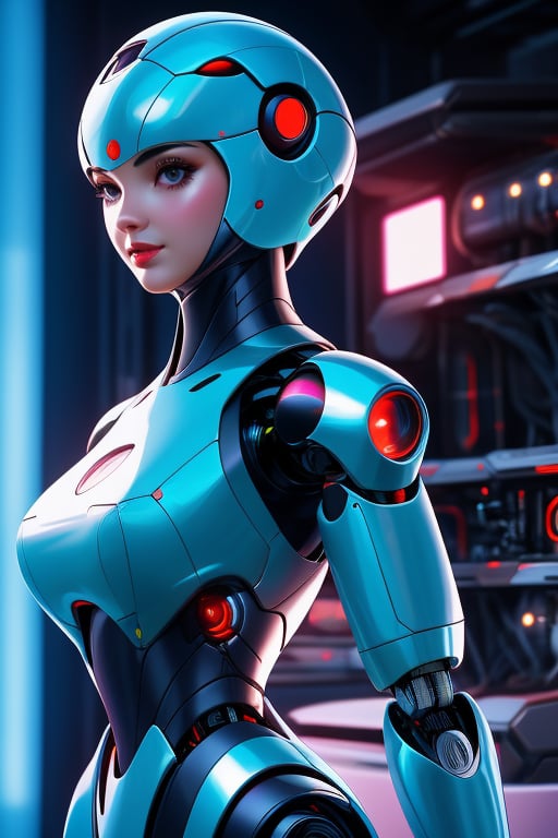 pin up girl as a A gynoid, or fembot, is a feminine humanoid robot. Gynoids appear widely in science fiction film and art. As more realistic humanoid robot design becomes technologically possible, they are also emerging in real-life robot design.