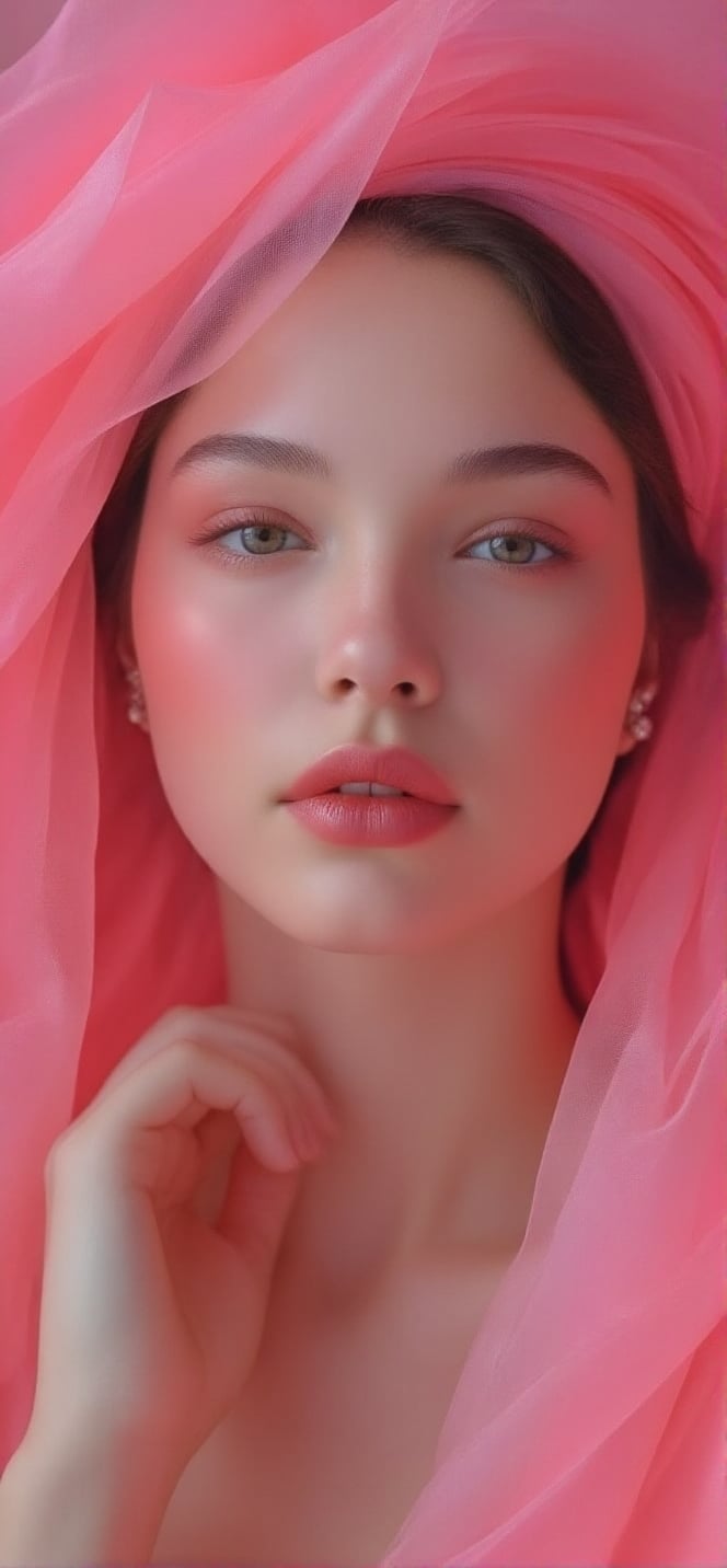 Beautiful pink woman, 8k resolution,