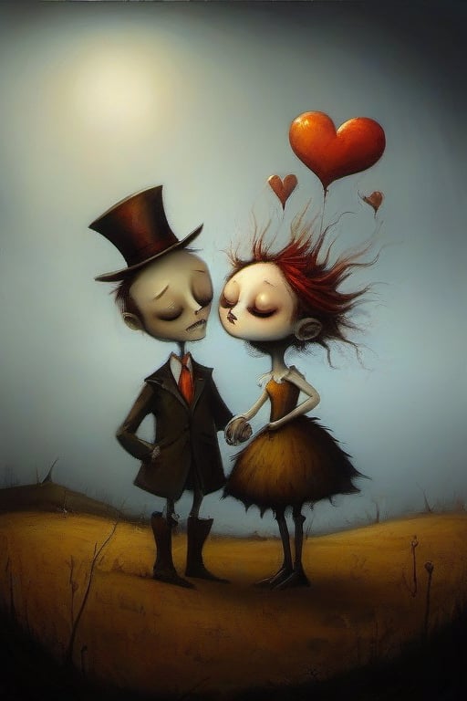 potma style,esao andrews style,esao andrews art,esao andrews, love, romance