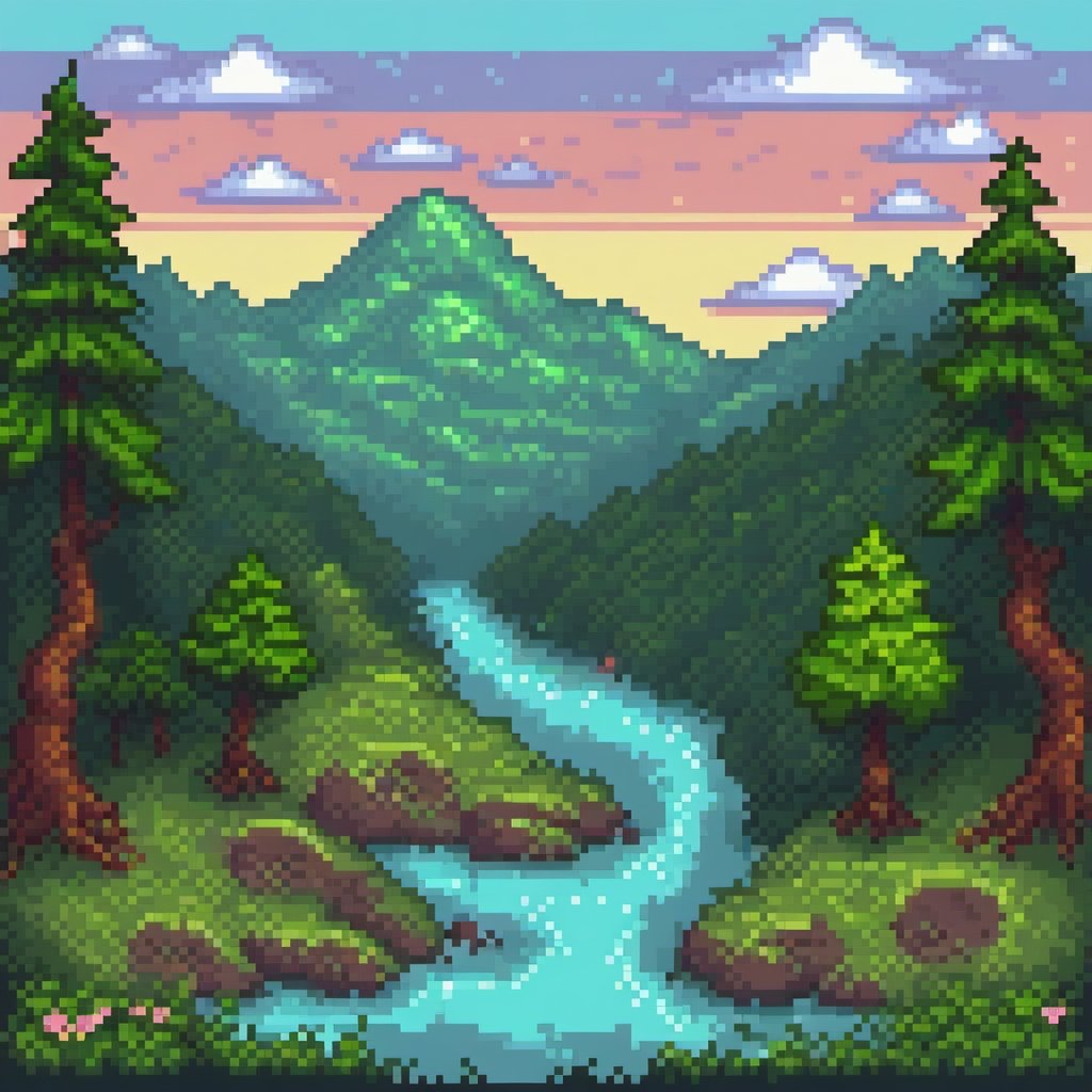 Pixel art
Beatiful landscape