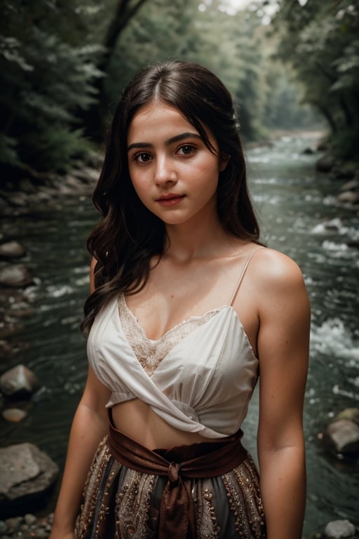 Girl,epic portrait,[[soft cinematic light,adobe lightroom,photolab,hdr,intricate,highly detailed,]],depth of field,epic realistic,bul4n,8k,sony aCR7 camera,detailed face,detailed body,river