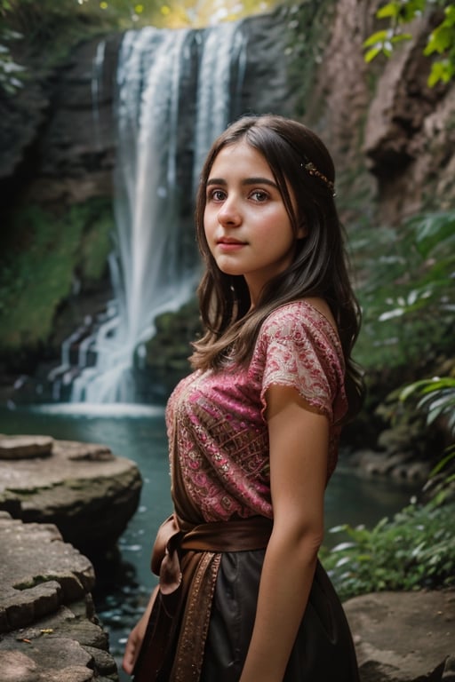Girl,epic portrait,[[soft cinematic light,adobe lightroom,photolab,hdr,intricate,highly detailed,]],depth of field,epic realistic,bul4n,8k,sony aCR7 camera,detailed face,detailed body,waterfall