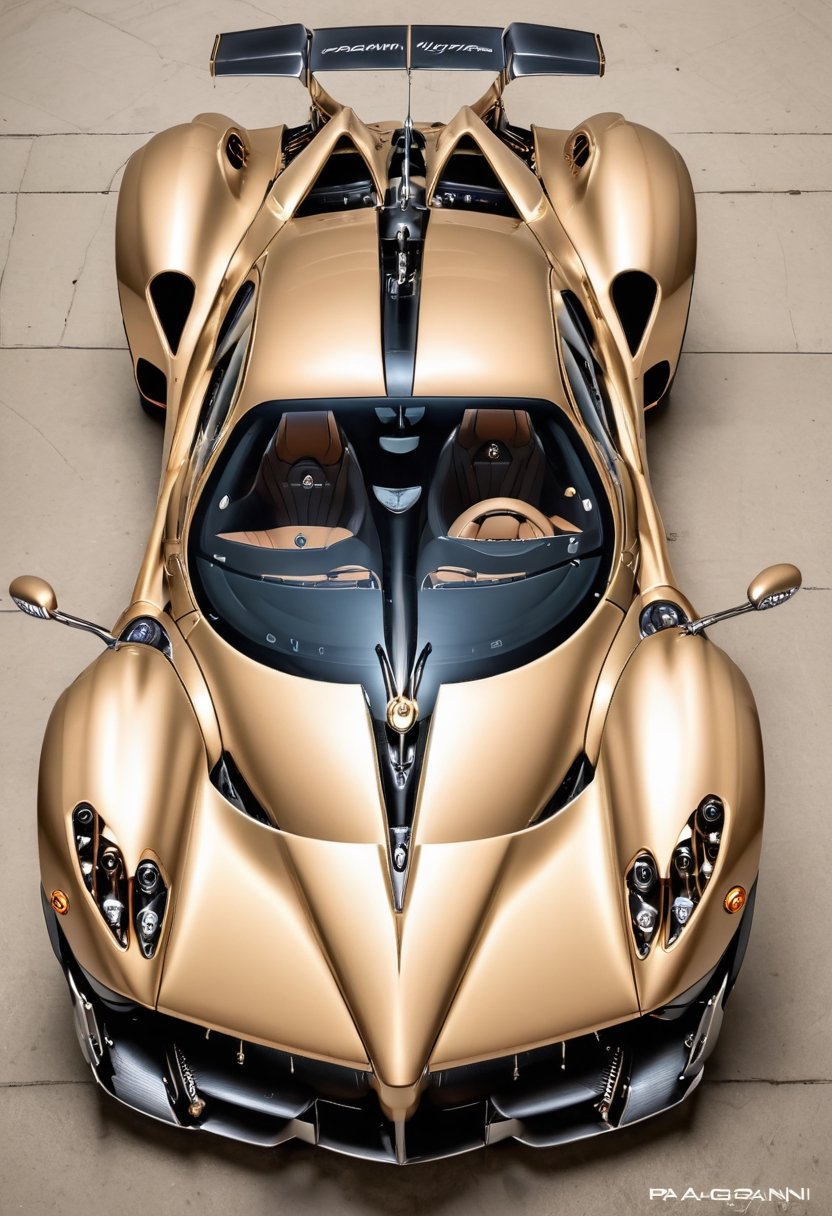 On the theme of (((Pagani Huayra))) specs, apply Leonardo Da Vinci's art style using technical (((drawing and isometric views))). Incorporate the golden ratio, and for added realism, depict a hyper-realistic hand engaged in the drawing process. Infuse a touch of Magical Fantasy style with a target resolution of 6000.,c_car
