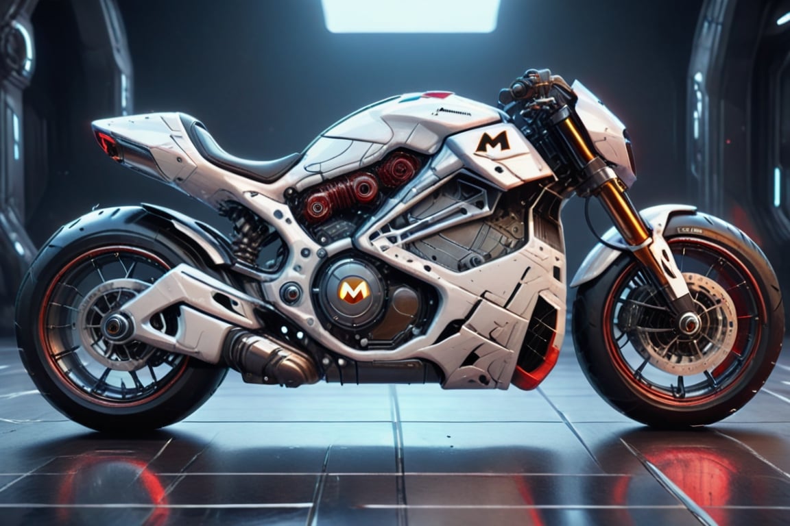 (((background_white))), floor_white,
futuristic_and_detailed,
McLaren_style_motorcycles, replica_motorcycle, body_color_rad metal silver,light_deep_red_decoration, company_mark, symbol_mark,
8k, cinematic_lighting,cyberpunk, cinematic_lighting, side_view,cyborg style,DonMPl4sm4T3chXL 