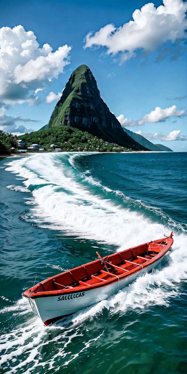 
The silver star glitters on the sea
The wave is placid, the wind is prosperous
The silver star glitters on the sea
The wave is placid, the wind is prosperous
Come to my agile little boat
Saint Lucia, Saint Lucia
Come to my agile little boat
Saint Lucia, Saint Lucia