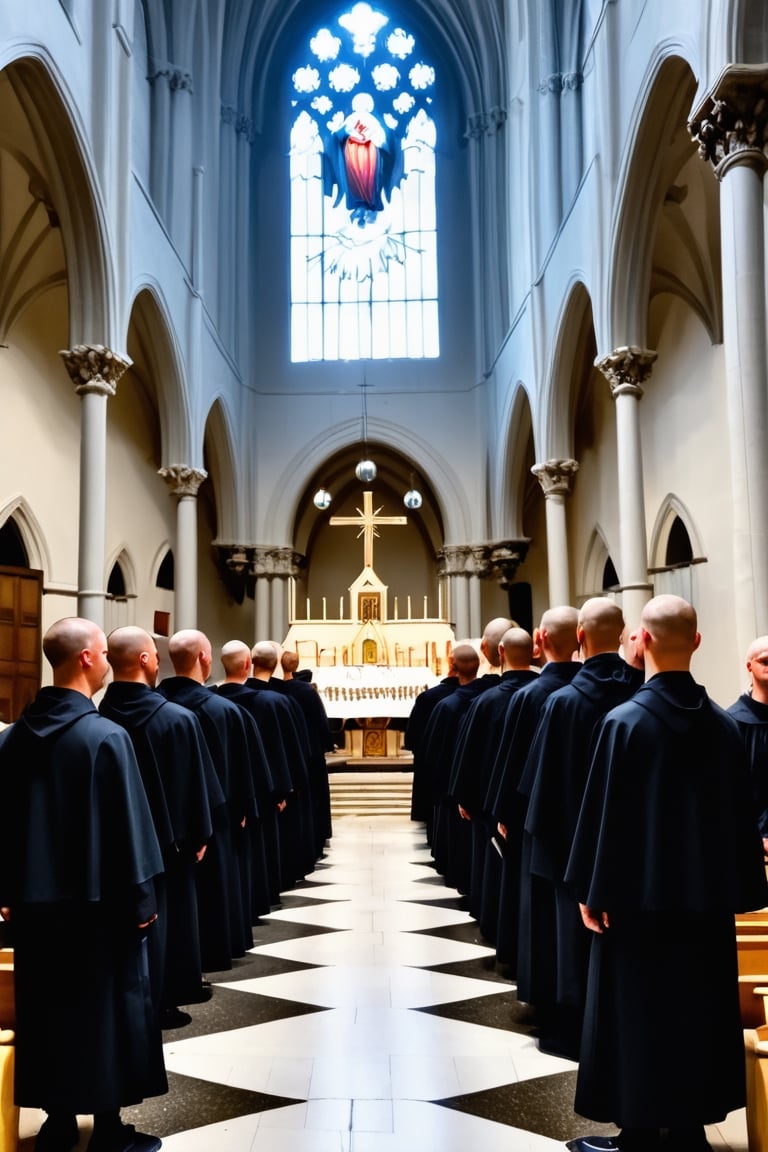 Franciscan Monks singing at cathedral when the (((Holy Spirit descends among them )))