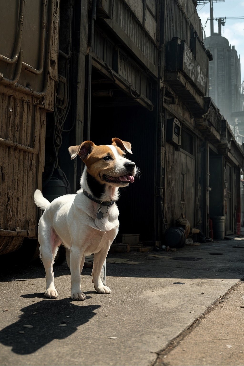 Incorporating Argentinian Dogo genes into the Jack Russel Terrier creates a small yet versatile breed ideal for urban combat missions. With enhanced agility, intelligence, and loyalty, this genetically engineered Terrier excels in silent movement, scent suppression, and close-quarters combat. Its compact size allows it to navigate urban environments seamlessly, making it an invaluable asset for stealth operations in Fallout 5's urban landscapes.