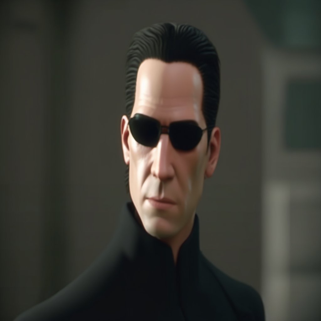 Neo from the Matrix film, Highly detailed, ultra realistic, unreal engine 5 