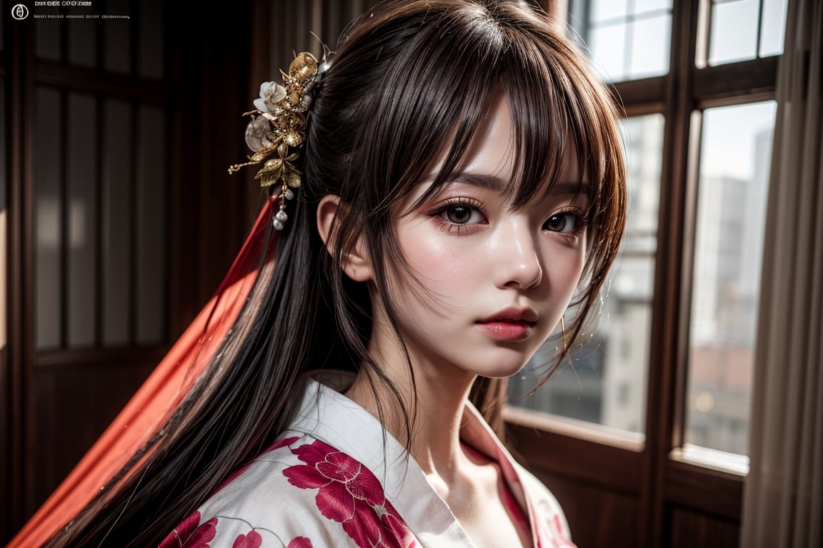 a woman with long hair and a kimono is standing in a room, beautiful anime portrait, beautiful anime girl, beautiful anime woman, detailed digital anime art, ross tran style, digital anime art, artwork in the style of guweiz, attractive anime girl, digital anime illustration, beautiful alluring anime woman, detailed portrait of anime girl, portrait anime girl, seductive anime girl