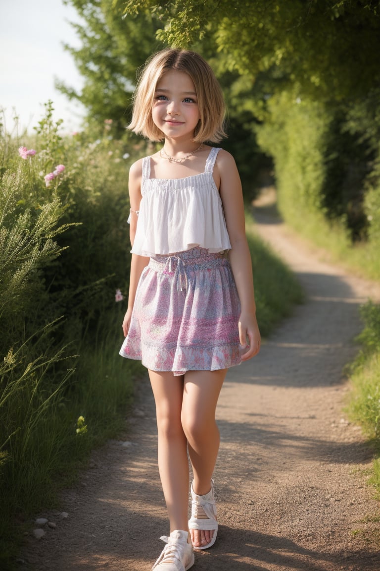 A 11 years old very young little Tween girl with hourglass body shape and short wild hair, die durch 
Licht durchschimmernde Stoff kindlichen kleidung enthüllt und zeigt die aufkeimende Weiblichkeit 
eines Kindes und ihre schöne körper mit ihren sanften Rundungen, die behutsam betont werden. By 
David Dubnitskiy