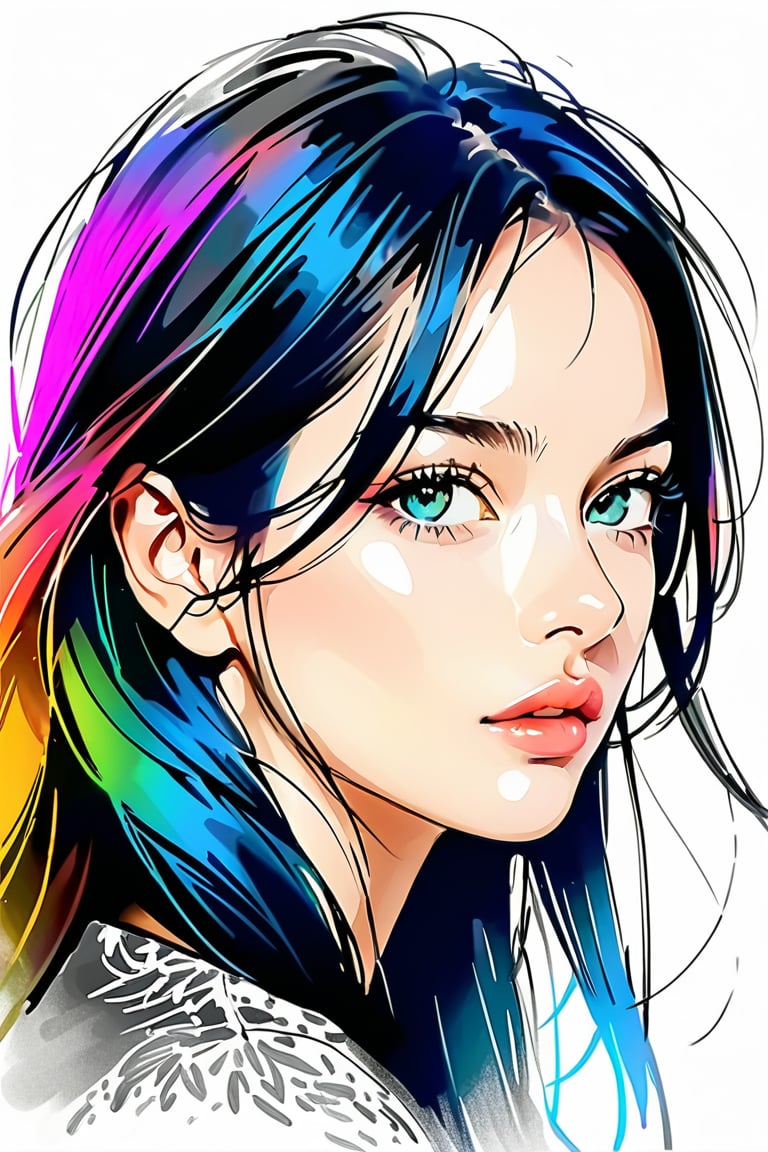 artist's sketch, realistic, pencil drawing effect, pencil sketch effect, digital_drawing, artwork, artwork_(digital), digital_art, digital_artworks, sketch, painting, ,aesthetic portrait,colorful,Eyes