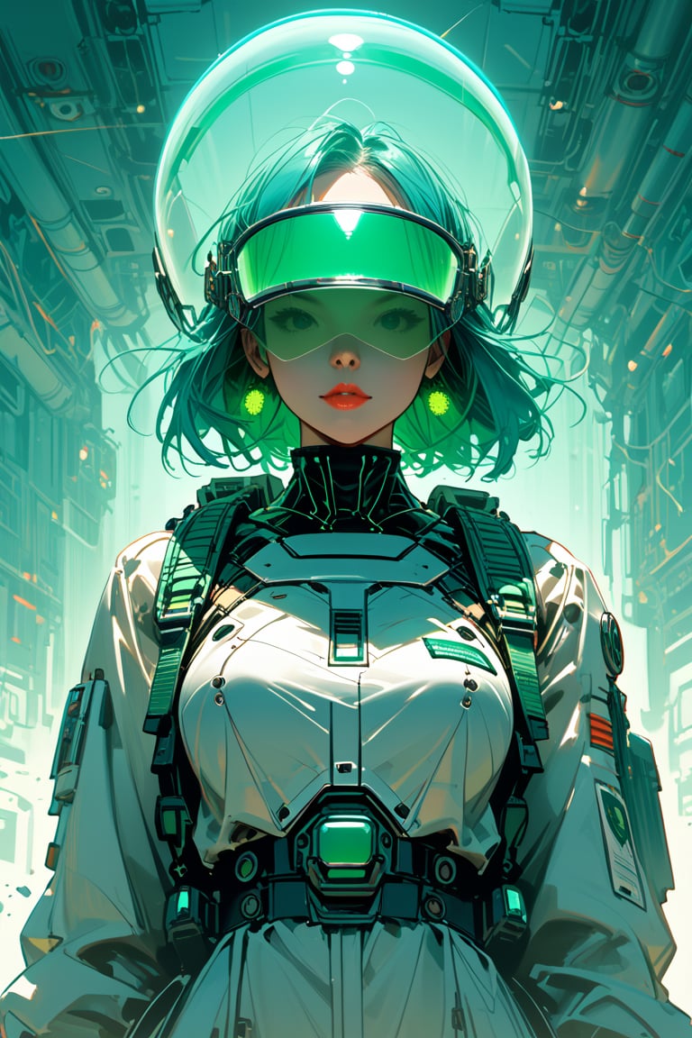 score_9, score_8_up, score_7_up, 
1girl, on an airfield, futuristic astronaut, bulky body armor, hkstyle, full power armor, large backpack, (open visor:1.4), (visible face:1.4), waving, neon green accessories, professional illustration, extreme detail, angular brush, iridescent,