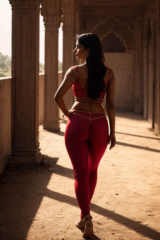 Indian Christian women wearing tight half saree ,big_boobies, big ass, perfect face , perfect body, body goals, no_sleeves, slender waist , thigh_band, cinematic lighting, mood lighting, raytraced