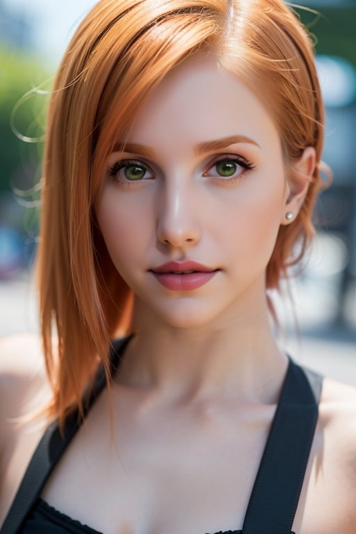 (8k,  RAW photo,  photorealistic:1.25),  ( lipgloss,  eyelashes,  gloss-face,  glossy skin,  best quality,  ultra highres,  depth of field,  chromatic aberration,  caustics,  Broad lighting,  natural shading,  hayley williams,  german girl,  blonde hair,  face peefect,  clear face,  The shape is just right, celebrity,  superstar,  rocker style,  paramore band,  Long hair open face,  wear a Rock outfit,  green eyes,  city,  street.