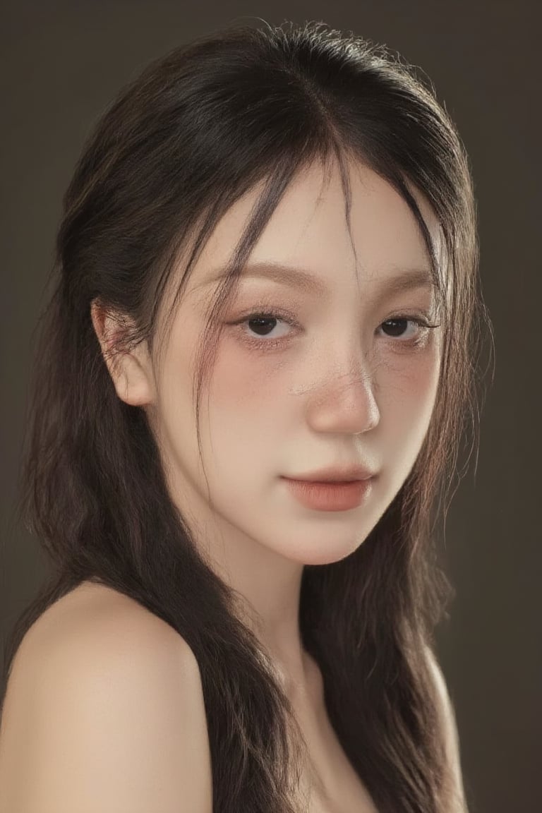 "A captivating photograph portrait featuring an ethereal  woman whose face is intricately designed with creases reminiscent of ancient maps. Her features resemble geographical contours, such as rivers etched across her cheeks and mountain ranges fo...(line too long; chars omitted),Enhanced all,teenager,Perfect body