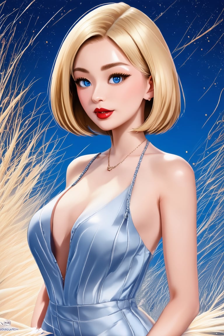 ((masterpiece, best quality, absurdities, (absurdresolution), high resolution, ultra detailed, high resolution, very fine 8KCG wallpapers)), shaded, crimson, wet lips, sensual face, realistic retinas, straight hair, Bob cut , blonde,Asian Best Face Ever, slim soft fabric coat,Enhance,Cartoon,Realistic Enhance