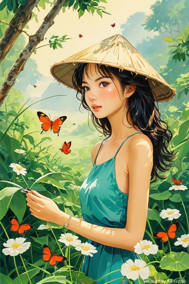 Beautiful woman, Vietnam 1988, ,Wonder of Beauty,Replay1988,Retouch all bugs