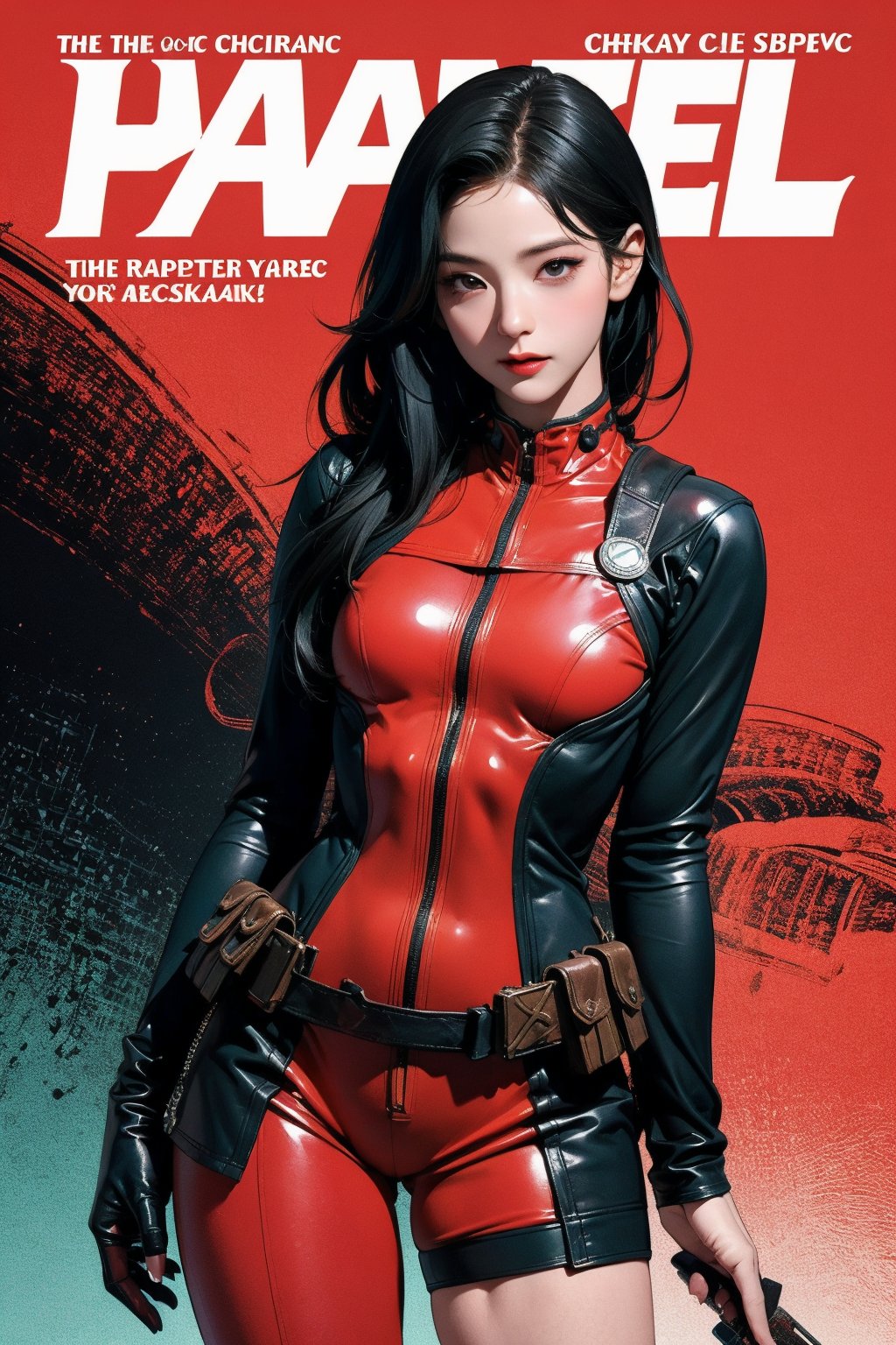 1girl, thigh up body, deadpool cosplay, no mask, looking at viewer, cinematic lighting, cinematic composition, hairstyle, magazine cover, 2D artstyle,



johyun, wyntracy, hine, hakil, htt, chimai, sim, yuong01, sana, QA, aespakarina, huondey,kn,jisoo