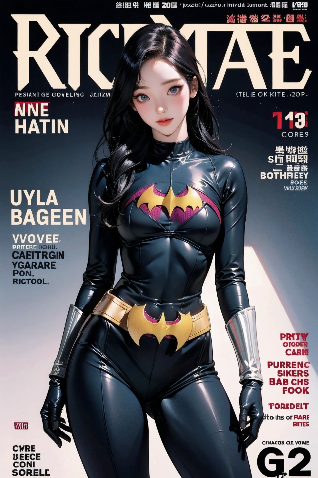 1girl, thigh up, looking at viewer, flying, ((batgirl costume, magazine cover, )) hairstyle, detailed clothes, ultra detailed, profesional lighting, 2D artstyle,



johyun, wyntracy, hine, hakil, htt, chimai, sim, yuong01, sana, QA, aespakarina, huondey,kn,jisoo,powergirl2,