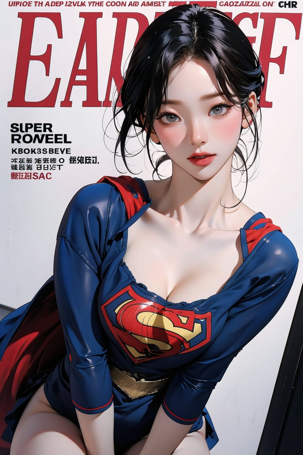 1girl, thigh up, looking at viewer, ((super girl costume, magazine cover, )) hairstyle, detailed clothes, ultra detailed, profesional lighting, cinematic angle, hairstyle, 2D artstyle,



johyun, wyntracy, hine, hakil, htt, chimai, sim, yuong01, sana, QA, aespakarina, huondey,kn,jisoo