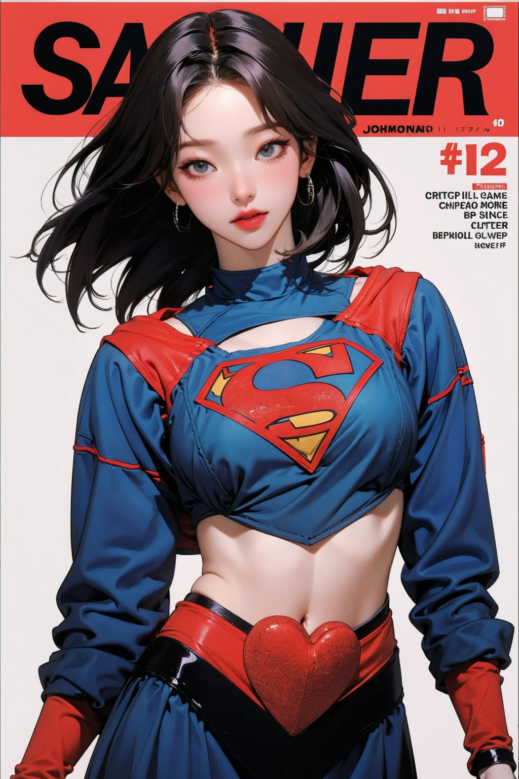 1girl, thigh up, looking at viewer, ((super girl costume, magazine cover, )) hairstyle, detailed clothes, ultra detailed, profesional lighting, cinematic angle, hairstyle, 2D artstyle,



johyun, wyntracy, hine, hakil, htt, chimai, sim, yuong01, sana, QA, aespakarina, huondey,kn,jisoo