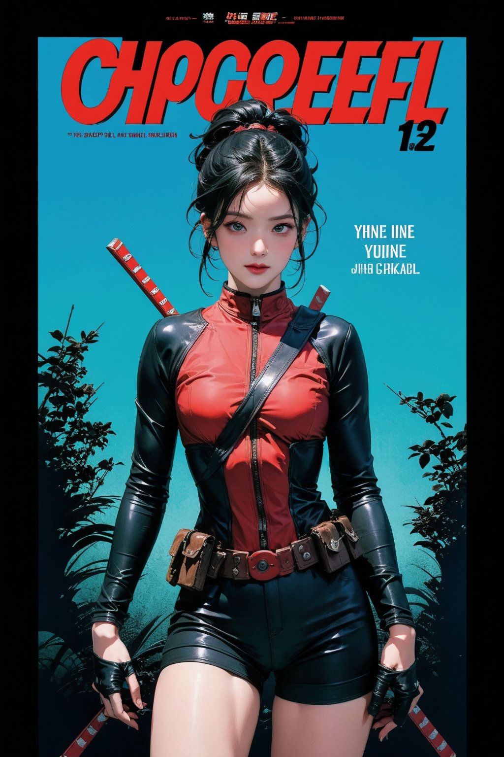 1girl, thigh up body, deadpool cosplay, no mask, looking at viewer, cinematic lighting, cinematic composition, hairstyle, magazine cover, 2D artstyle,



johyun, wyntracy, hine, hakil, htt, chimai, sim, yuong01, sana, QA, aespakarina, huondey,kn,jisoo