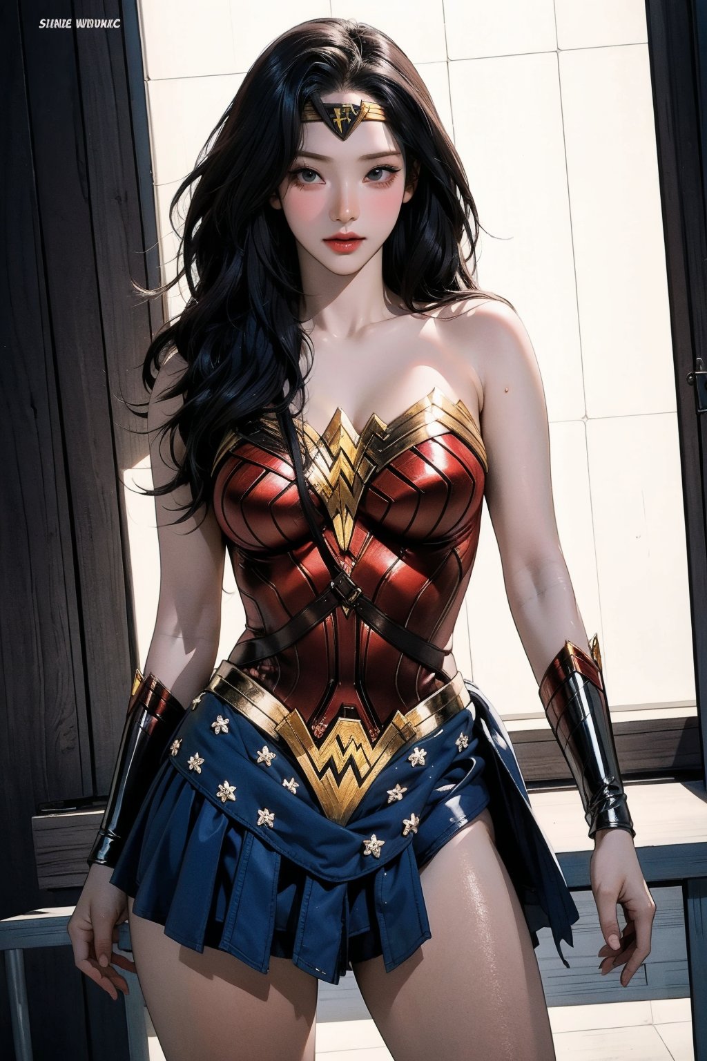 1girl, thigh up, looking at viewer, ((wonder woman costume,)) hairstyle, detailed clothes, ultra detailed, cinematic lighting, cinematic angle, hairstyle, magazine cover, 2D artstyle,



johyun, wyntracy, hine, hakil, htt, chimai, sim, yuong01, sana, QA, aespakarina, huondey,kn,jisoo