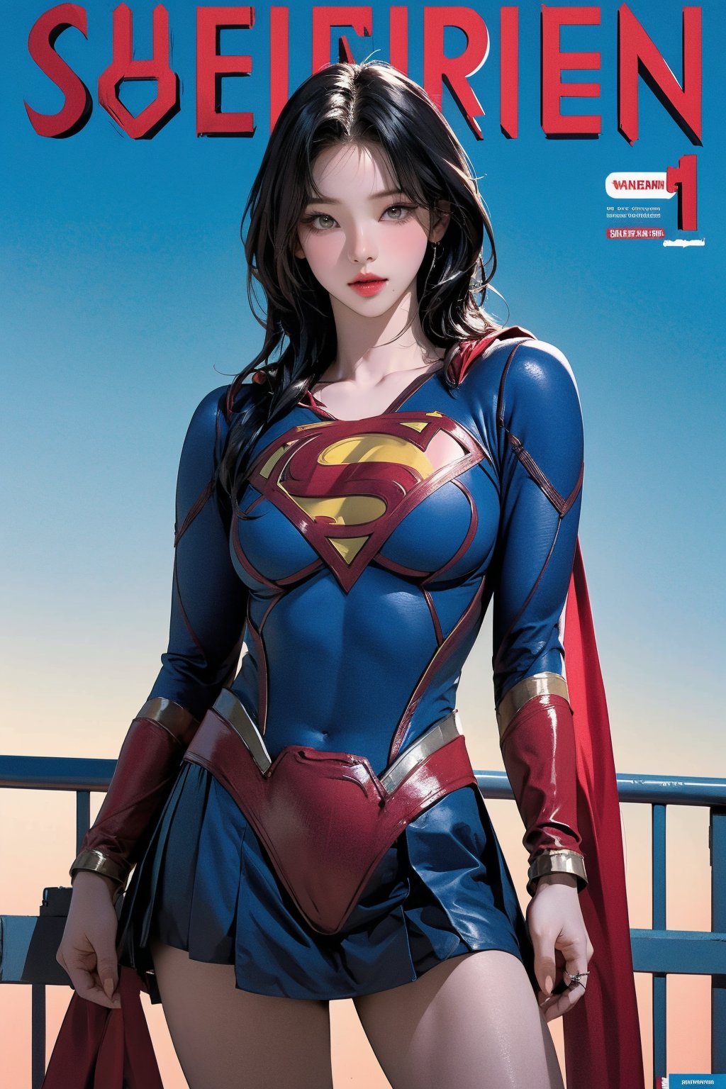 1girl, thigh up body, ((in the sky, supergirl costume,)) no mask, looking at viewer, cinematic lighting, cinematic composition, hairstyle, magazine cover, 



johyun, wyntracy, hine, hakil, htt, chimai, sim, yuong01, sana, QA, aespakarina, huondey,kn,jisoo